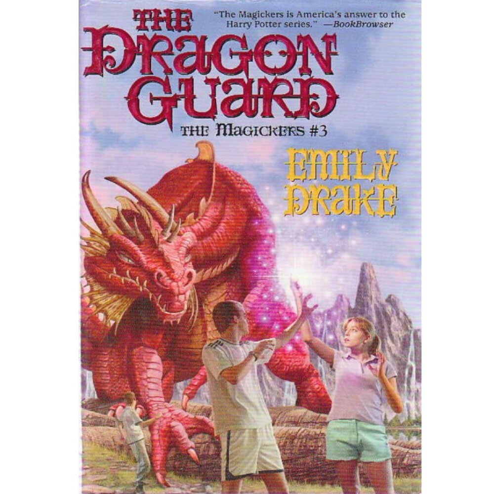 5/$15 Book Dragon Guard Emily Drake Magickers 3 HCDJ ex-Lib Fantasy Middle Grade